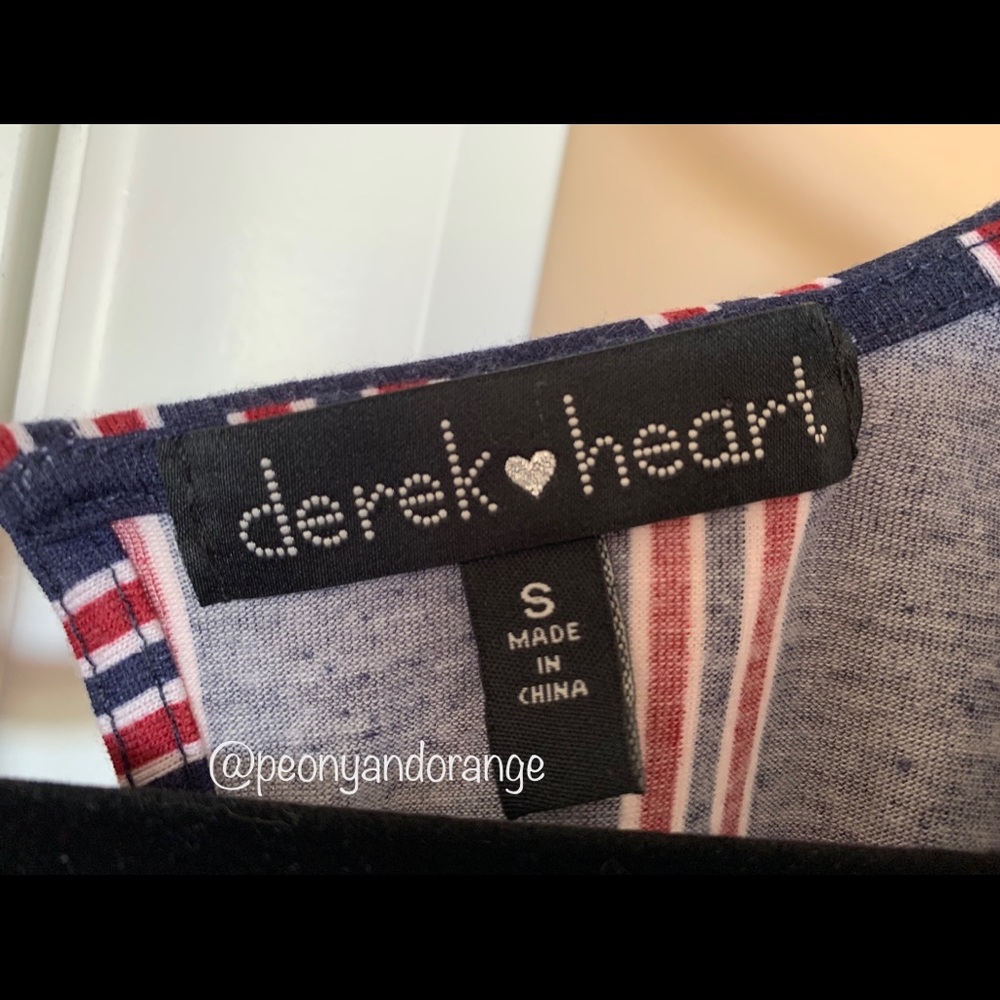 Size S: Derek Heart Jumpsuit. Blue And Red - Picture 4 of 5